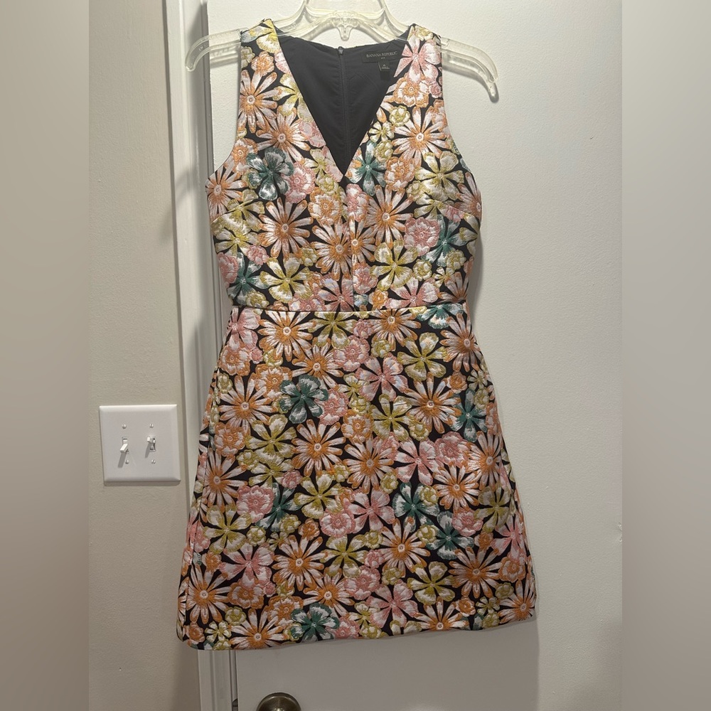 Banana Republic brocade dress